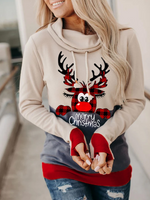 Load image into Gallery viewer, 2020 new printed stitching hooded sweatshirt
