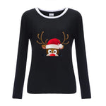 Load image into Gallery viewer, 2020 Christmas Elk Print T-shirt plus size women's clothing
