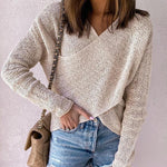 Cargar imagen en el visor de la galería, 2020 autumn and winter solid color sweater top
