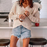 Cargar imagen en el visor de la galería, 2020 autumn and winter solid color sweater top
