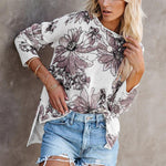 Load image into Gallery viewer, 2020 autumn and winter new round neck printed sweater

