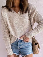 Cargar imagen en el visor de la galería, 2020 autumn and winter solid color sweater top
