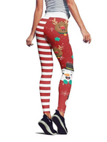 Load image into Gallery viewer, 2020 New Christmas Snowman Printed High Waist Cropped Pants
