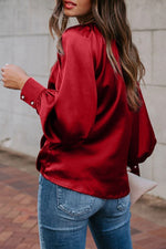 Cargar imagen en el visor de la galería, Basic Loose Green Blouse T-shirts
