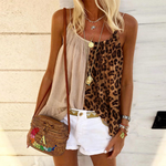Cargar imagen en el visor de la galería, Casual Stitching Leopard Camisole Top
