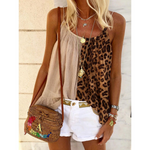 Cargar imagen en el visor de la galería, Casual Stitching Leopard Camisole Top
