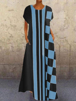 Load image into Gallery viewer, Black Casual A-Line Short Sleeve Dresses
