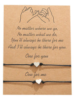 Load image into Gallery viewer, 2 pcs Adjustable Heart Alloy Bracelets
