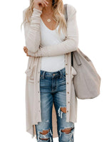 Cargar imagen en el visor de la galería, Button Sweater Long Sleeve Cardigan
