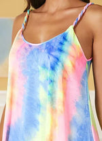 Load image into Gallery viewer, Casual Color Block Tunic Camisole Neckline Shift Dress
