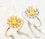 Load image into Gallery viewer, Adjustable Sunflower Rings
