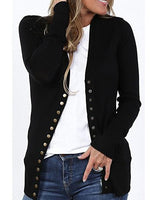 Cargar imagen en el visor de la galería, 2020 solid color V-neck long-sleeved cardigan
