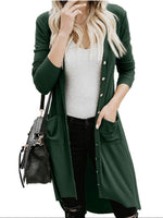 Cargar imagen en el visor de la galería, Button Sweater Long Sleeve Cardigan
