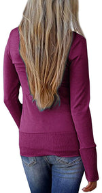 Cargar imagen en el visor de la galería, 2020 solid color V-neck long-sleeved cardigan
