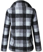 Cargar imagen en el visor de la galería, Band Collar Zipper Gingham Plaid Sweater/Sweatshirt
