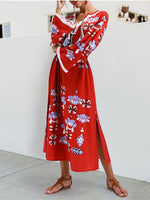 Load image into Gallery viewer, Boho Large Size  Tassel Floral Dress
