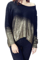Cargar imagen en el visor de la galería, Bat Sleeve Sparkling Sweater
