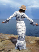 Load image into Gallery viewer, Bohemian V-Neck Printing Maxi Dress
