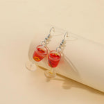 Load image into Gallery viewer, Champagne Wine Glasses Earrings
