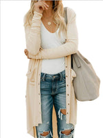 Cargar imagen en el visor de la galería, Button Sweater Long Sleeve Cardigan
