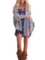 Cargar imagen en el visor de la galería, Bat Sleeve Knitting Sweater Cardigan
